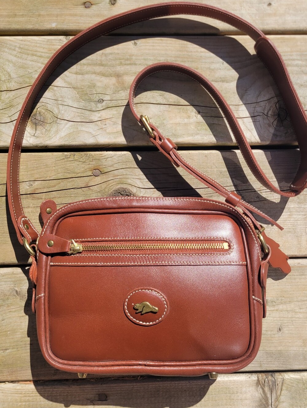 Roots Leather Camera Bag